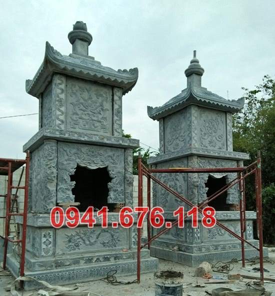 Hải dương 11 tháp mộ bằng đá đẹp bán bảo tháp sư phật giáo