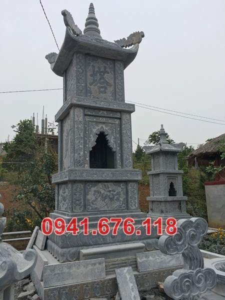 Hải dương 11 tháp mộ bằng đá đẹp bán bảo tháp sư phật giáo