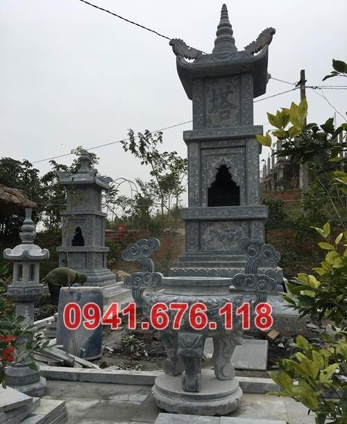 Hải dương 11 tháp mộ bằng đá đẹp bán bảo tháp sư phật giáo