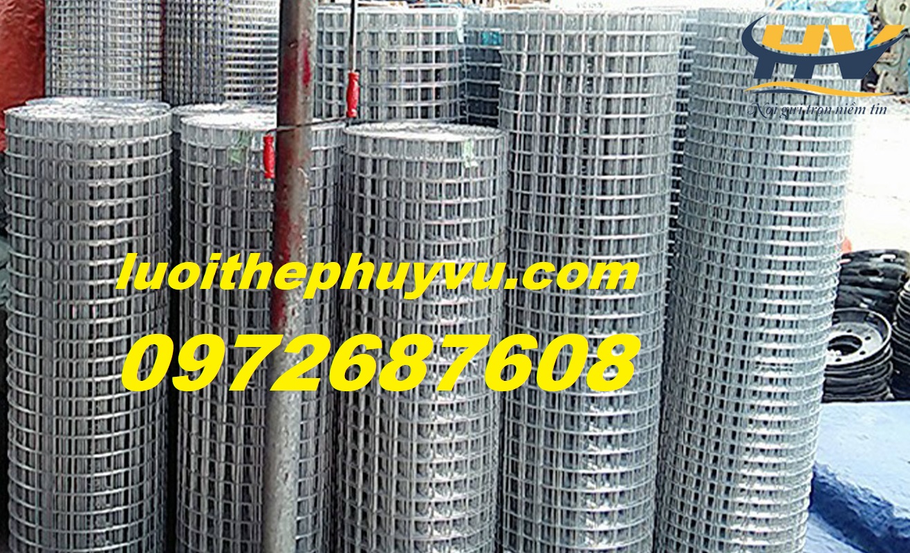Lưới kẽm ô vuông 1cm, lưới ô vuông 3cm, lưới thép hàn mạ kẽm