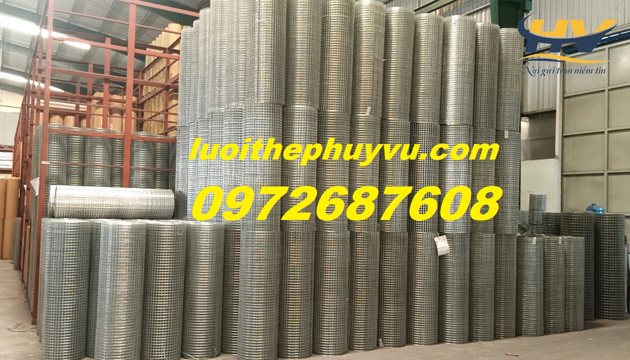 Lưới kẽm ô vuông 1cm, lưới ô vuông 3cm, lưới thép hàn mạ kẽm