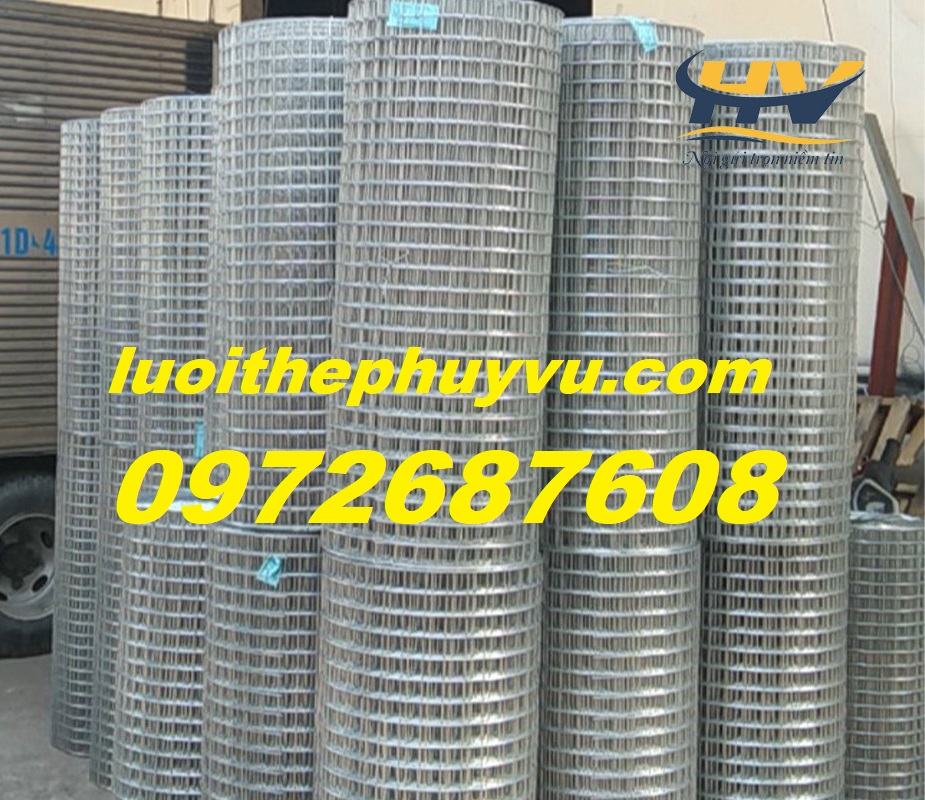 Lưới kẽm ô vuông 1cm, lưới ô vuông 3cm, lưới thép hàn mạ kẽm