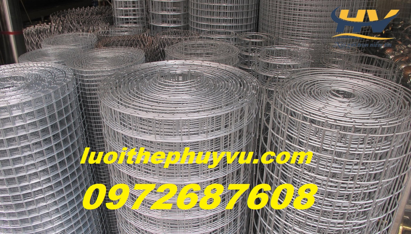Lưới kẽm ô vuông 1cm, lưới ô vuông 3cm, lưới thép hàn mạ kẽm