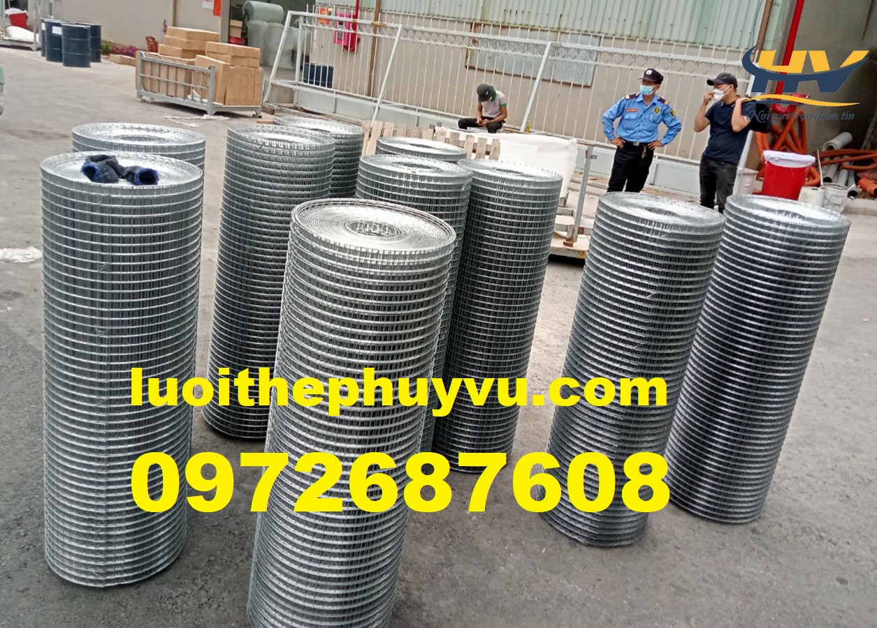 Lưới kẽm ô vuông 1cm, lưới ô vuông 3cm, lưới thép hàn mạ kẽm