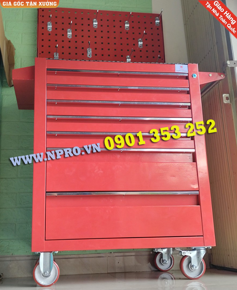 Tủ đồ nghề 7 ngăn kéo di động với 2 phiên bản tiện lợi