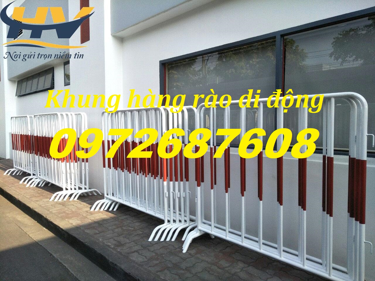 Rào chắn, hàng rào sắt có bánh xe, hàng rào di động tại Đồng Nai