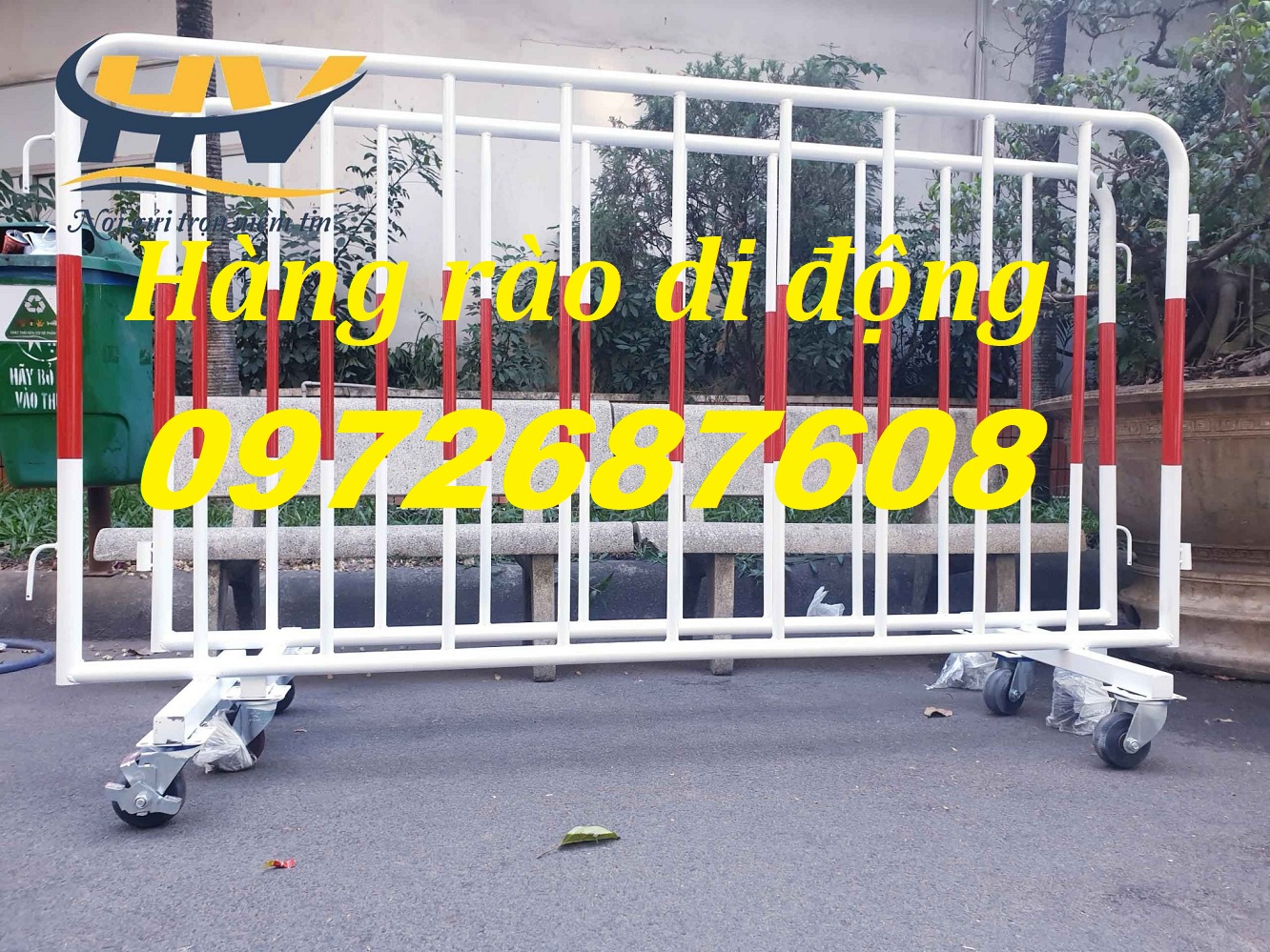Rào chắn, hàng rào sắt có bánh xe, hàng rào di động tại Đồng Nai
