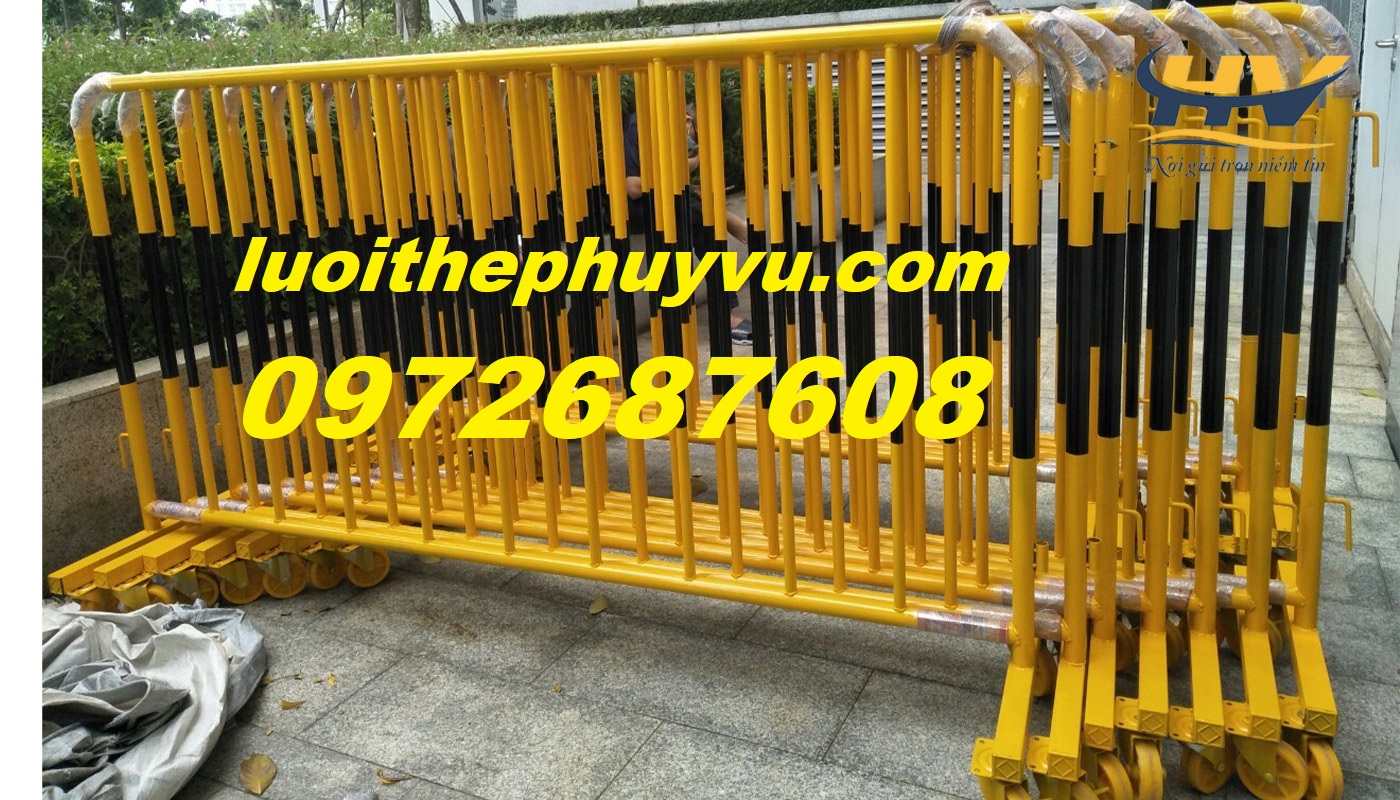 Hàng rào di động, rào chắn barie, rào chắn sự kiện, hàng rào ngăn kho