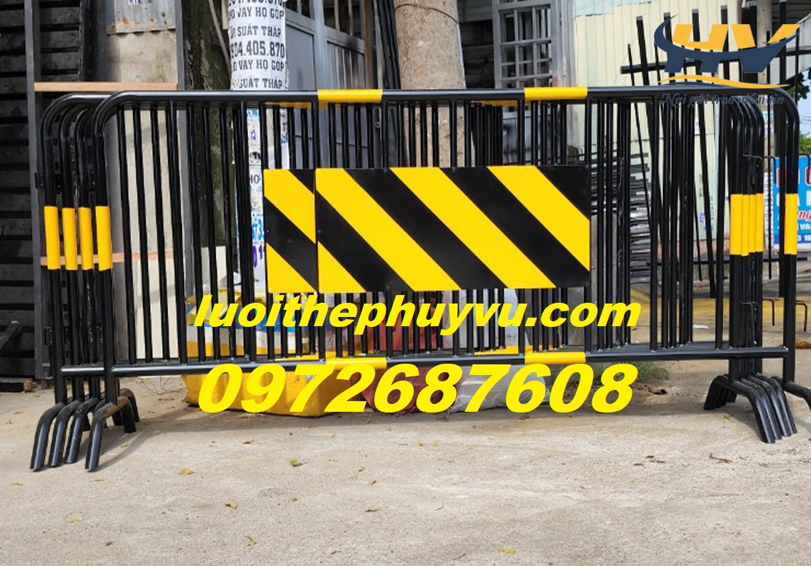 Hàng rào di động, rào chắn barie, rào chắn sự kiện, hàng rào ngăn kho