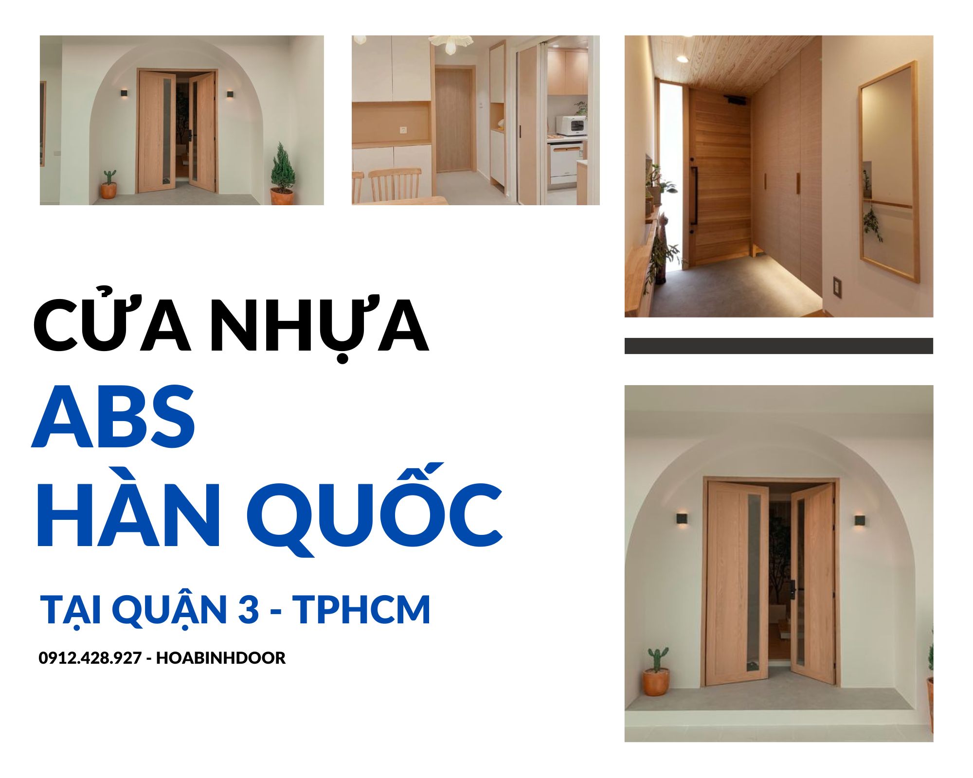 Cửa nhựa ABS Hàn Quốc tại Quận 3  chính hãng KOS
