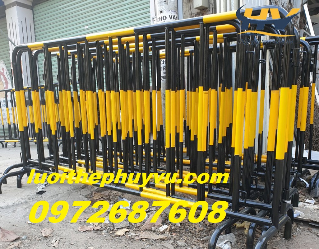Hàng rào di động, hàng rào xếp gọn, hàng rào sắt có bánh xe