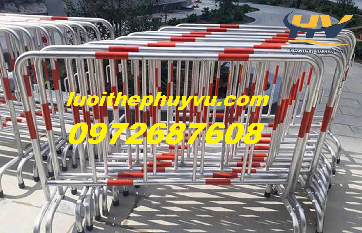 Hàng rào di động, hàng rào xếp gọn, hàng rào sắt có bánh xe