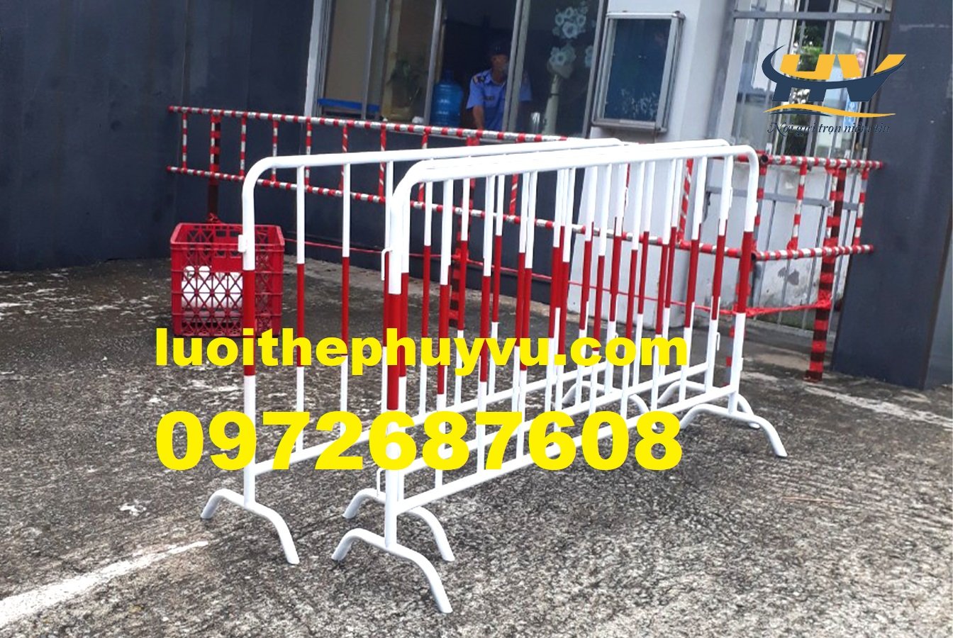 Hàng rào di động, hàng rào xếp gọn, hàng rào sắt có bánh xe