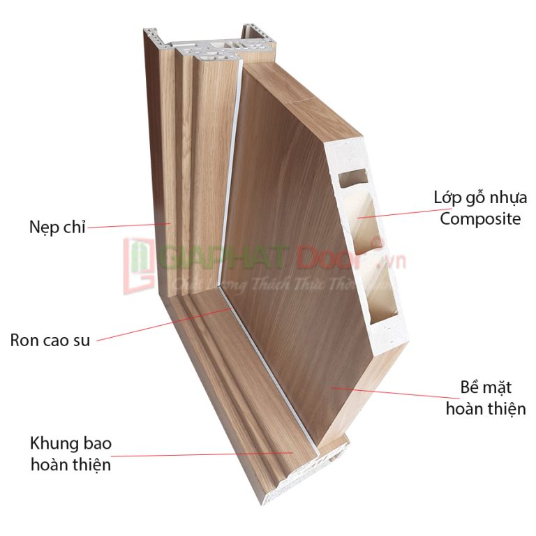 Cửa nhựa giả gỗ đẹp chất lượng GPD YO-21