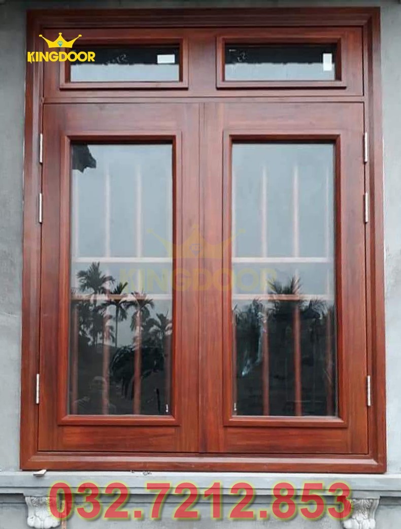 Cửa sổ thép vân gỗ - mẫu cửa sổ đẹp tại Bình Dương