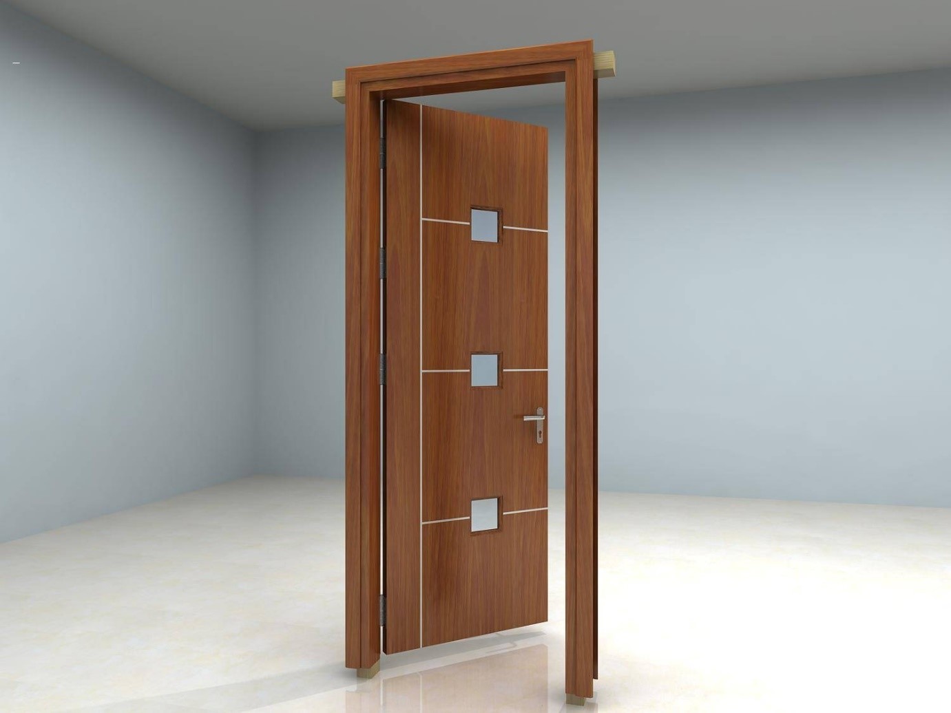 Cửa gỗ công nghiệp hdf giá rẻ chỉ 1.850.000đ -  Kingdoor