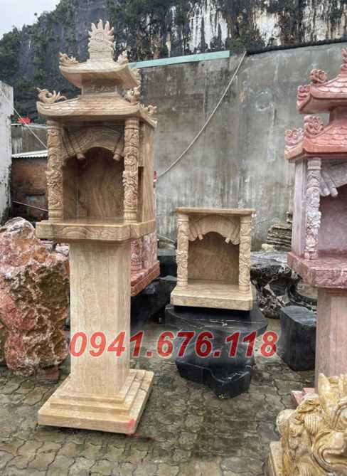 Mẫu 8891 bàn thờ thần tài ông thiên địa đá đẹp bán thừa thiên huế mếu
