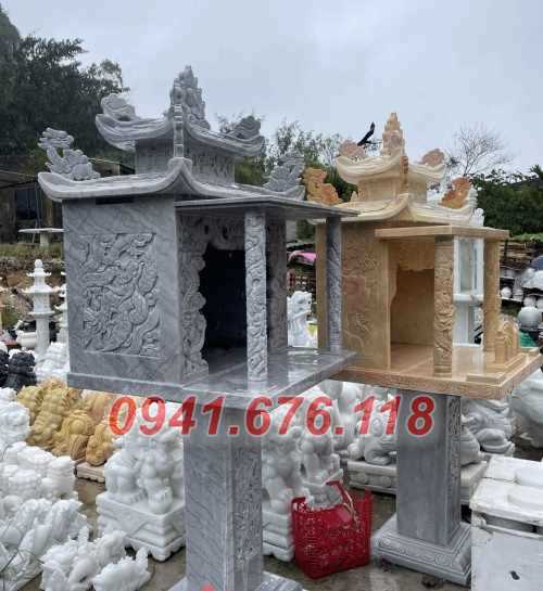 mẫu 332 bàn thờ thần tài ông thiên địa đá bán lào cai cây hương miếu