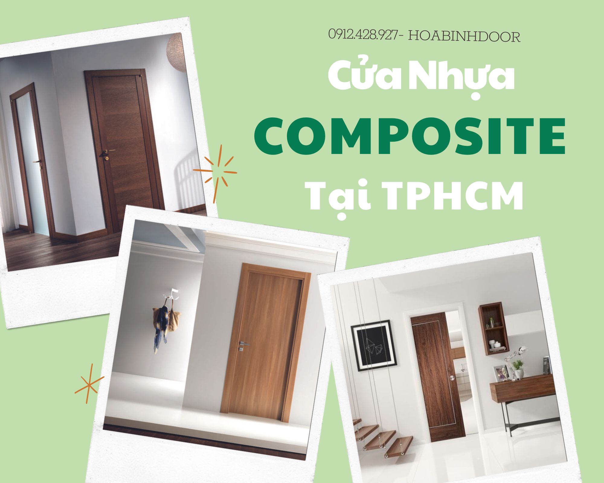 Cửa nhựa Composite tại TPHCM  cửa nhựa cao cấp hoabinhdoor