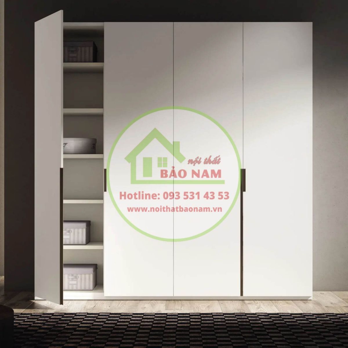 Tủ áo gỗ an cường giá rẻ hcm - Mẫu tủ quần áo gỗ an cường