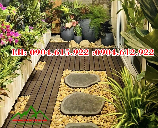 sỏi đá trang trí sân vườn tiểu cảnh đẹp giá rẻ
