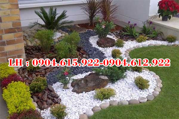 sỏi đá trang trí sân vườn tiểu cảnh đẹp giá rẻ