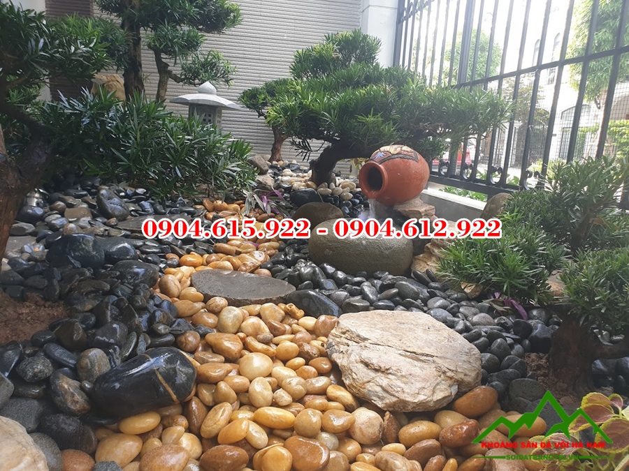 sỏi đá trang trí sân vườn tiểu cảnh đẹp giá rẻ