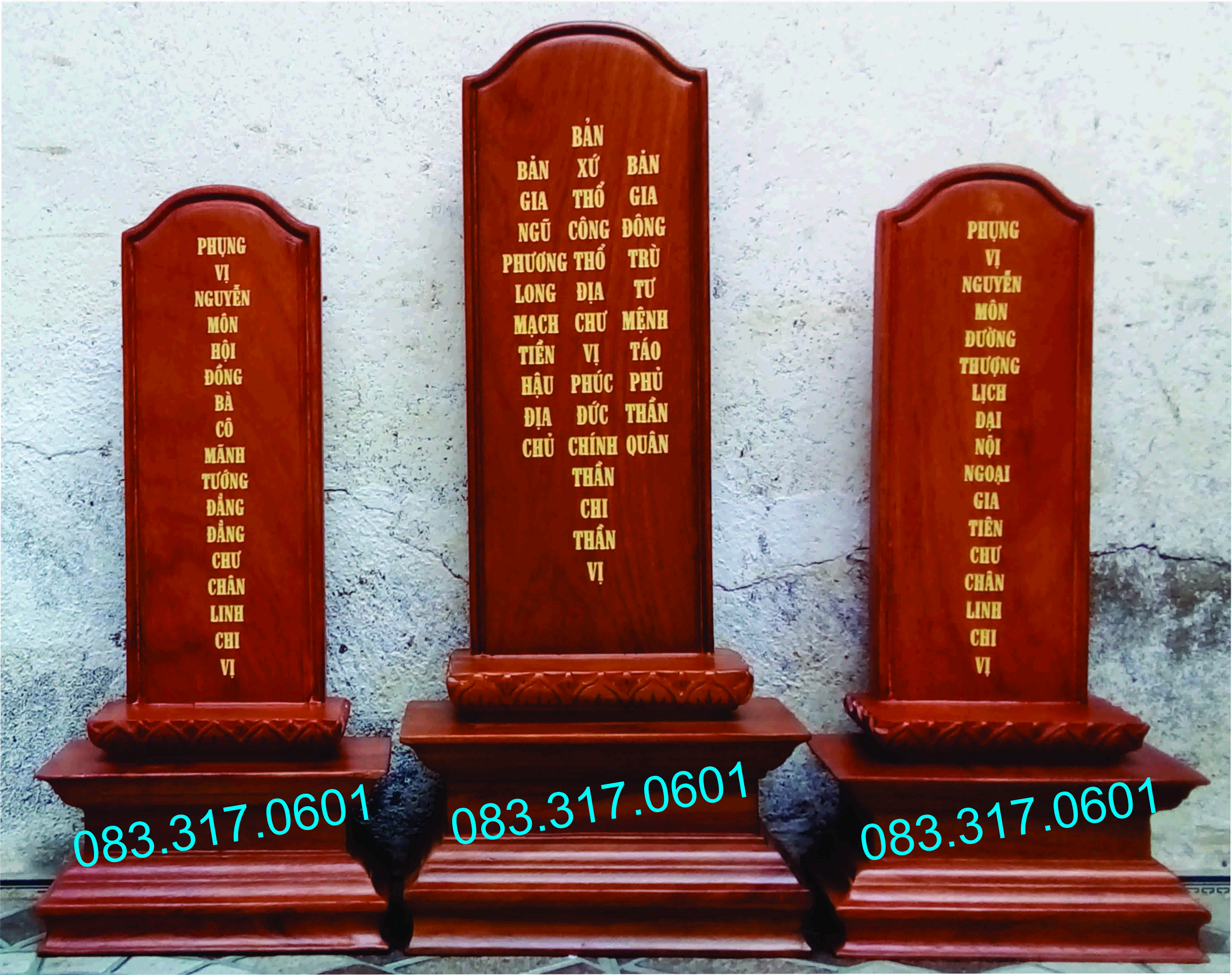Bán bài vị thờ bằng gỗ, linh vị thờ, bán bài vị gỗ tốt tại Sài Gòn