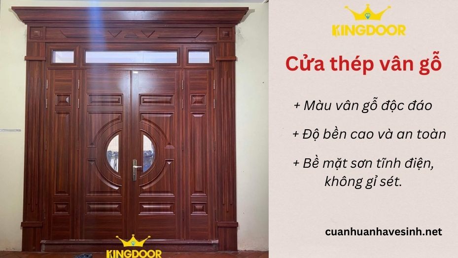 Giá cửa thép vân gỗ tại Bảo Lộc - Lâm Đồng