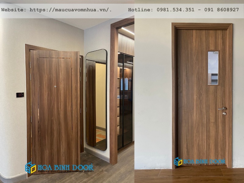 Cửa gỗ MDF Melamine tại quận 6 - Cửa gỗ công nghiệp