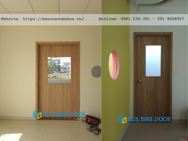 Cửa gỗ MDF Melamine tại quận 6 - Cửa gỗ công nghiệp