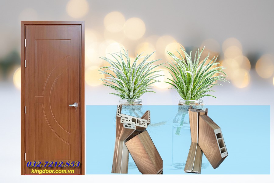 Cửa nhựa giả gỗ tại Nha Trang - kháng nước 100%