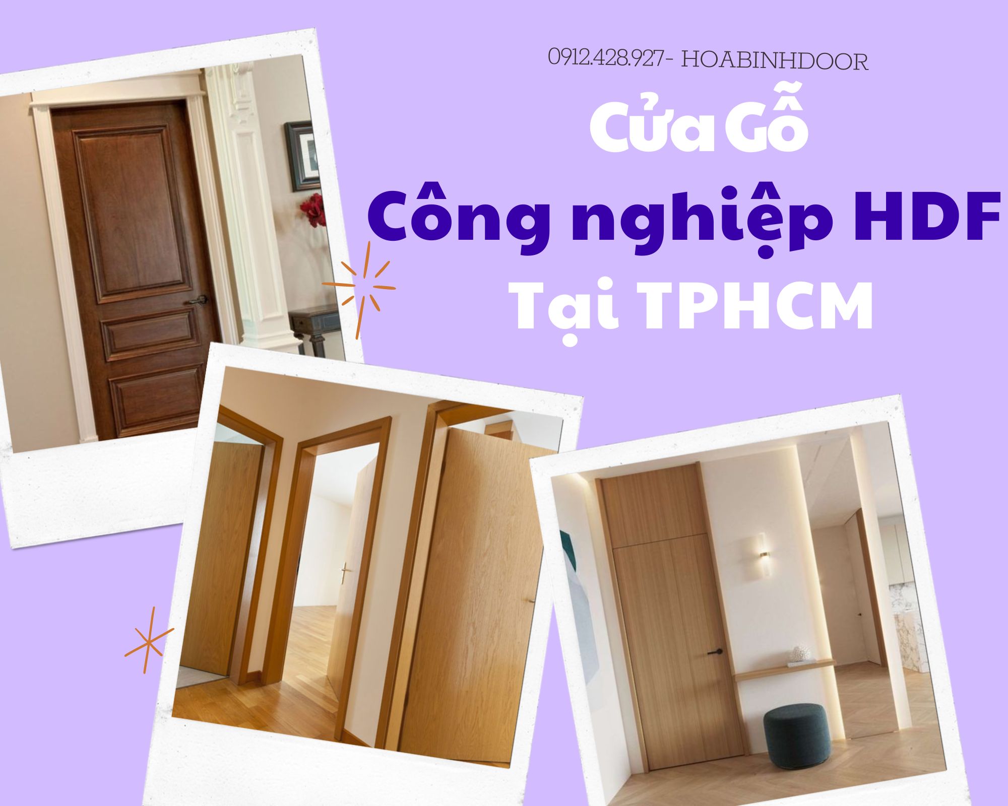 Cửa gỗ công nghiệp HDF tại TPHCM  cửa gỗ giá rẻ