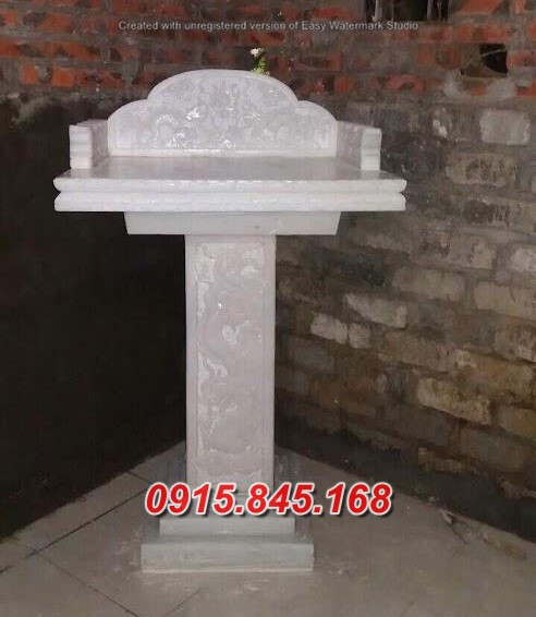 mẫu 66 miếu đá đẹp sơn thần ông thiên địa cây hương bàn thờ cửu trùng
