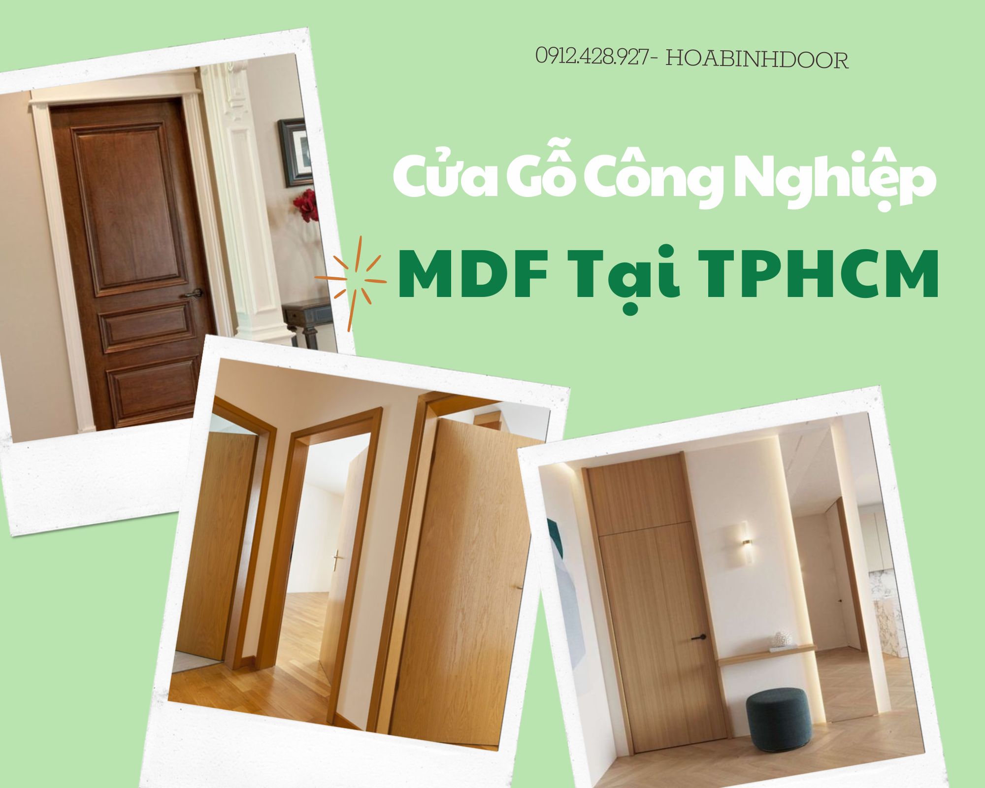 Cửa gỗ công nghiệp MDF tại TPHCM  cửa gỗ cao cấp