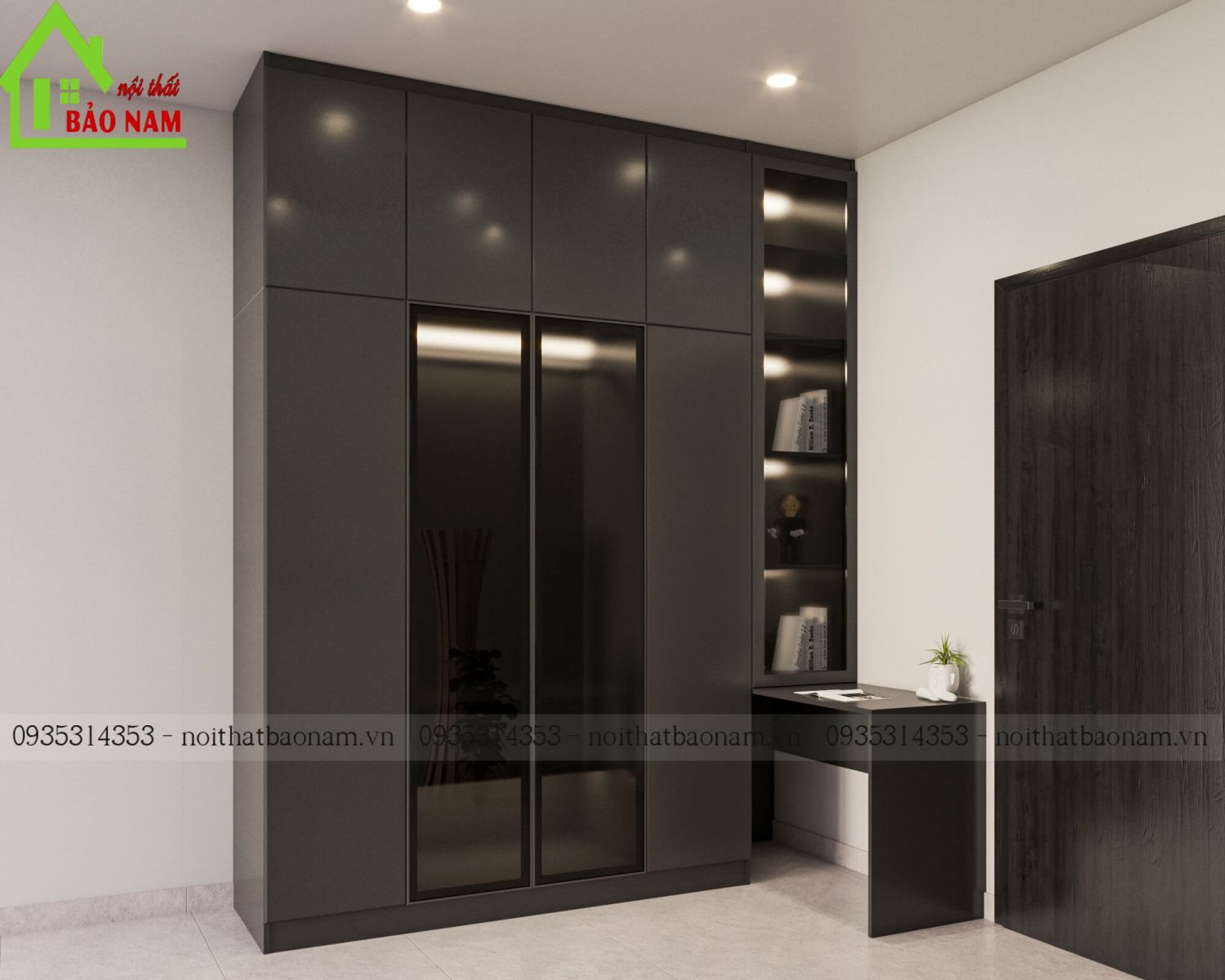 Mẫu tủ áo cánh kính giá rẻ - đẹp - hiện đại mới nhất theo xu hướng
