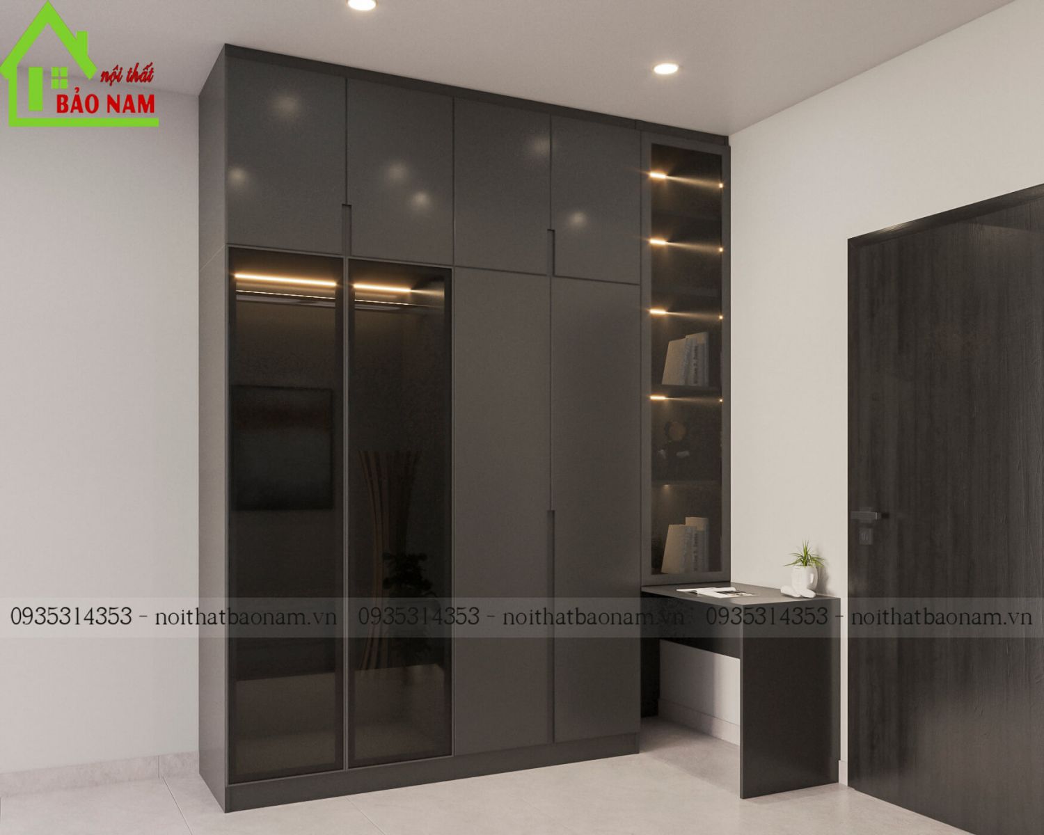 Mẫu tủ áo cánh kính giá rẻ - đẹp - hiện đại mới nhất theo xu hướng