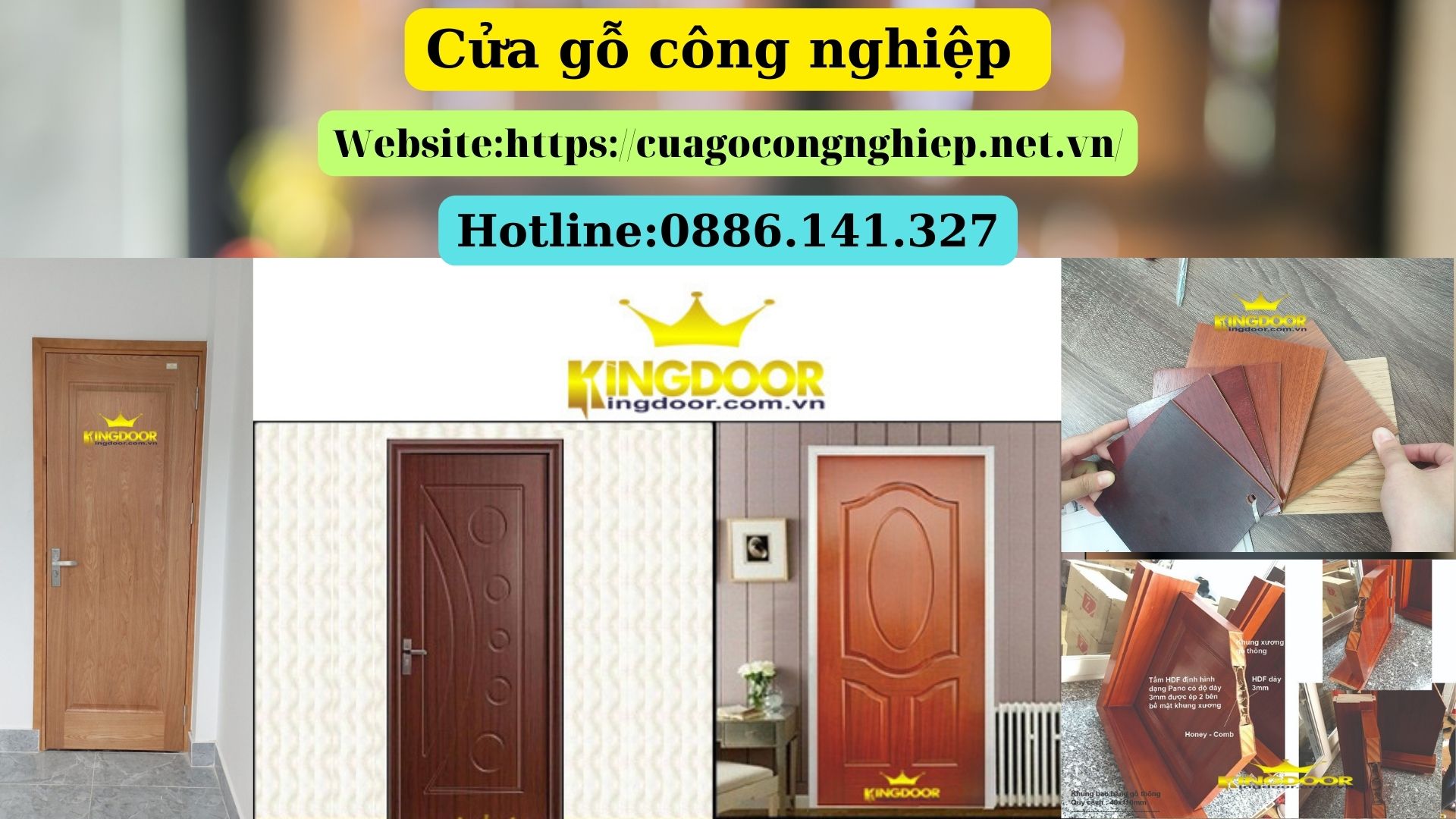 Cửa gỗ công nghiệp tại Cần giờ - Mẫu cửa phòng đẹp