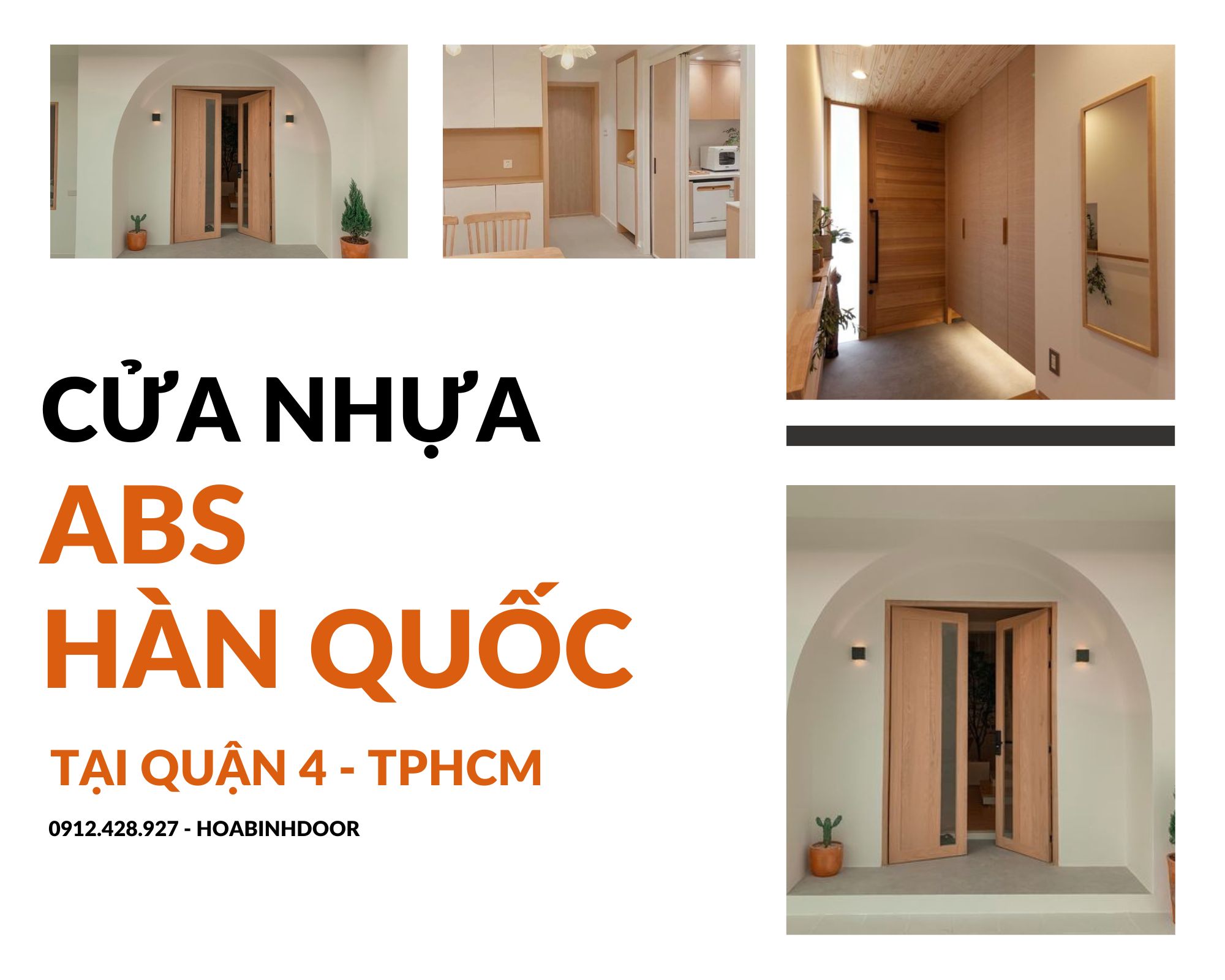Cửa nhựa ABS Hàn Quốc tại Quận 4  chính hãng KOS