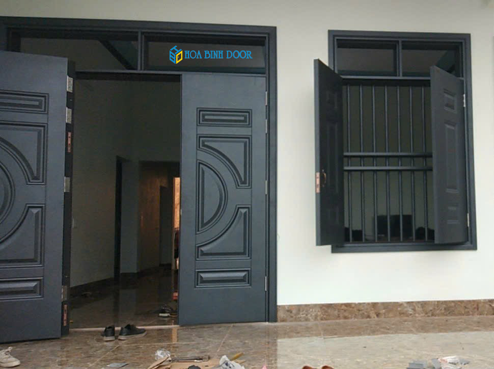 Báo giá cửa thép vân gỗ tại Kon tum - cửa đẹp bền chất