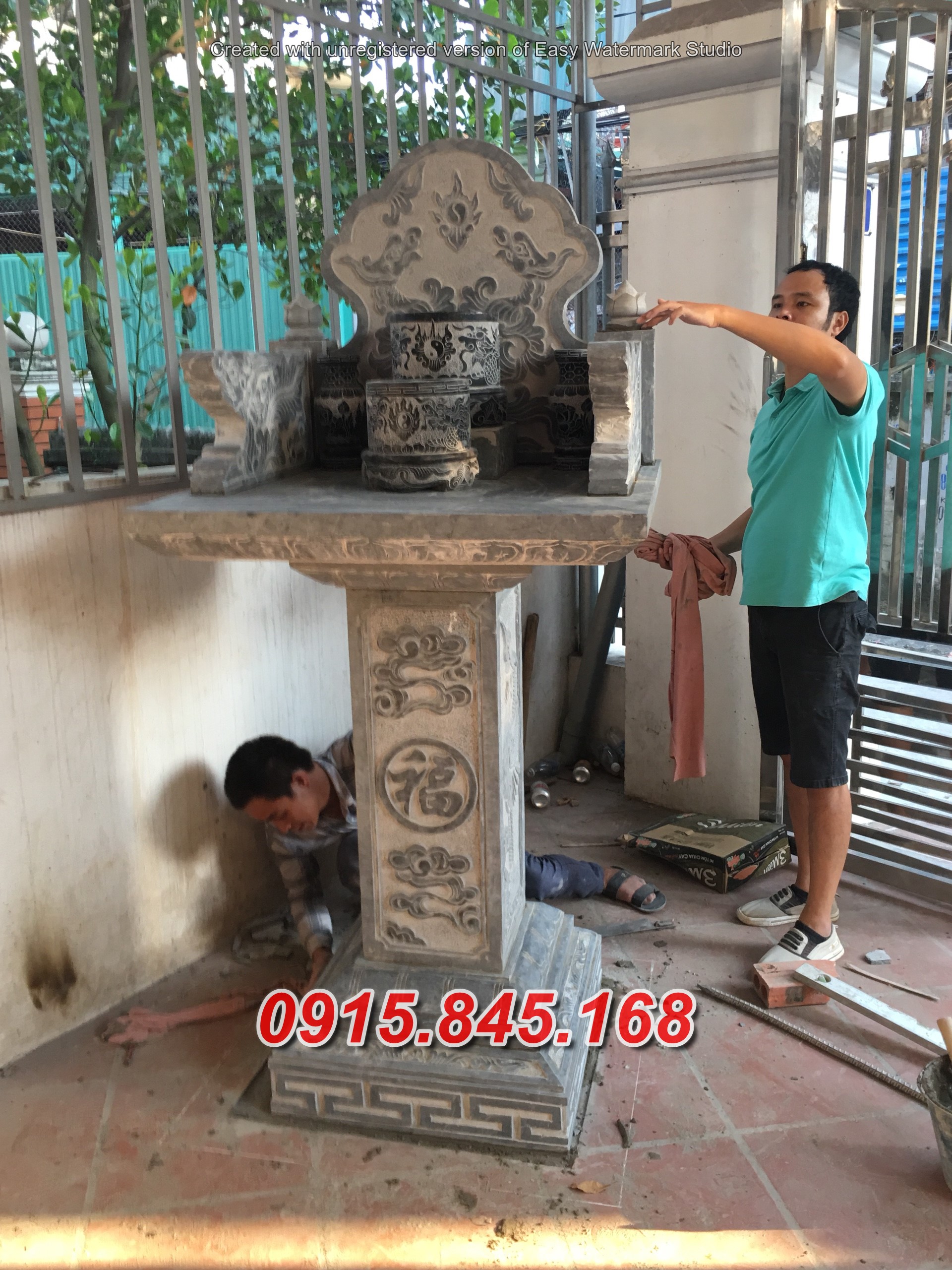 381 Mẫu ban bàn thờ đá đẹp đồng nai bán am miếu cây hương tủ khóm