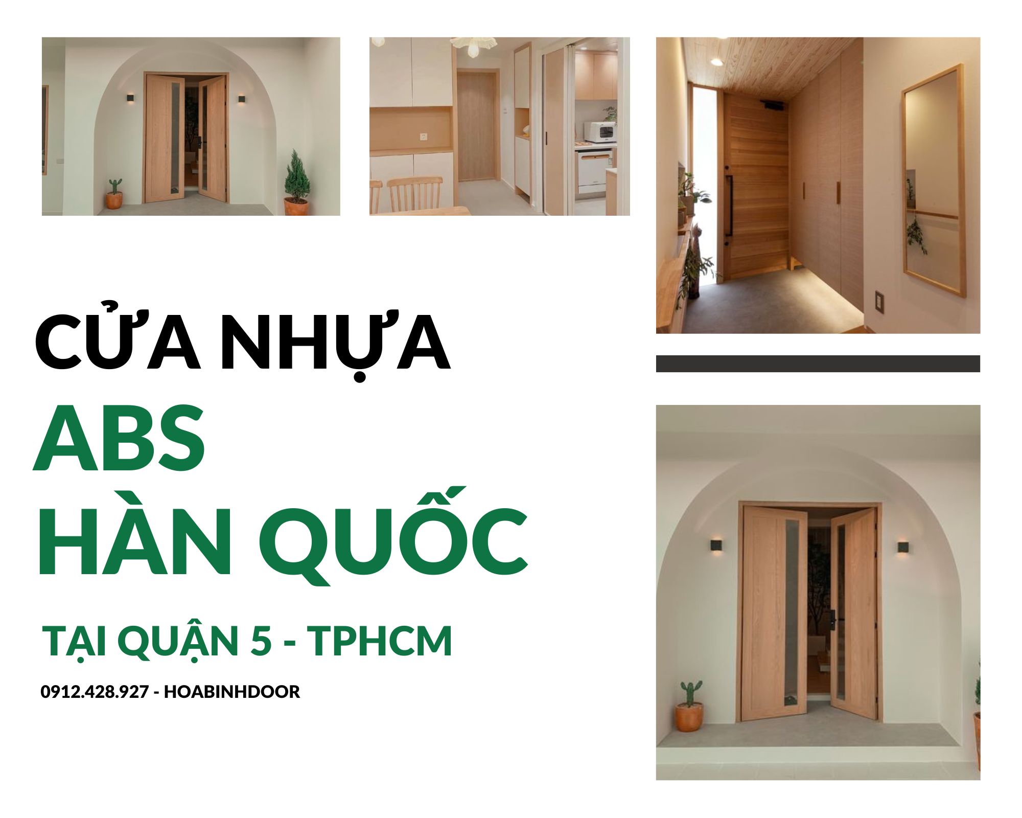 Cửa nhựa ABS Hàn Quốc tại Quận 5  cửa nhựa giá rẻ
