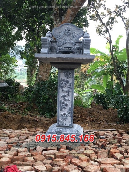 Mẫu 615 miếu đá thờ sơn thần linh bán hậu giang bàn thờ ông thiên địa