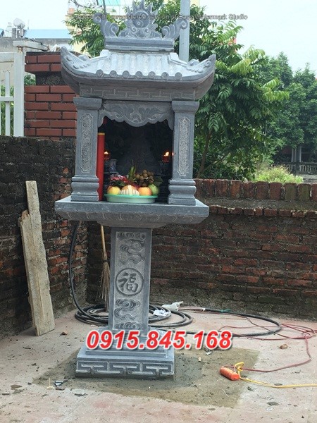 Mẫu 615 miếu đá thờ sơn thần linh bán hậu giang bàn thờ ông thiên địa