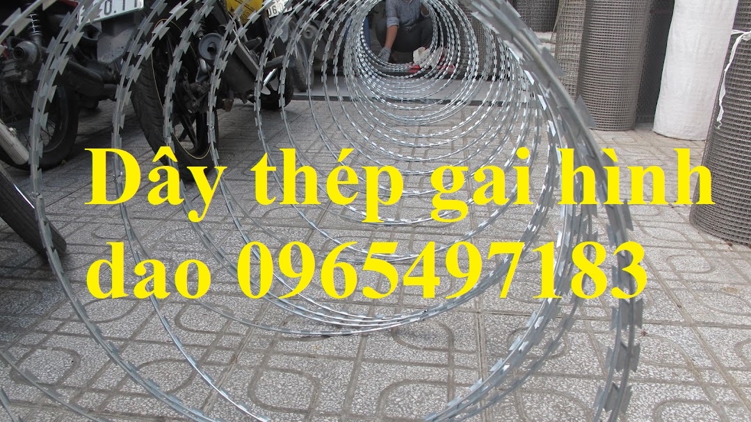 Dây thép gai hình dao, dây kẽm gai bùng nhùng, kẽm gai lưới dao