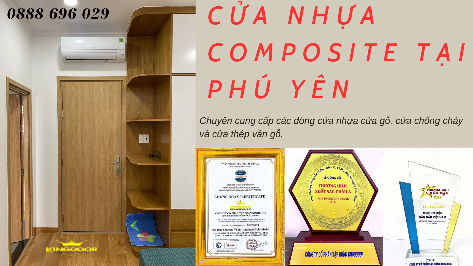 Cửa nhựa composite lắp đặt tại Phú Yên giá 3.000.000đ/bộ