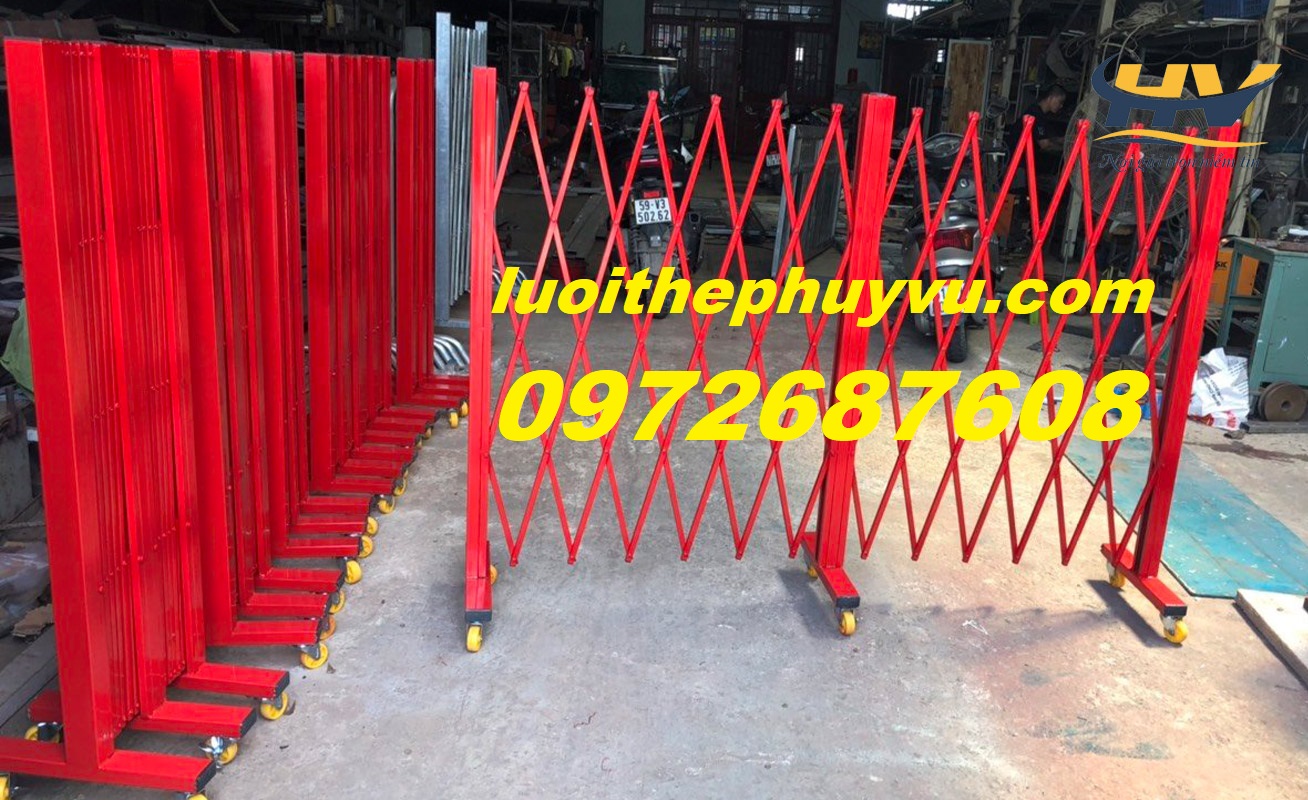 Hàng rào di động, khung rào chắn di động, barie sự kiện tại Long An