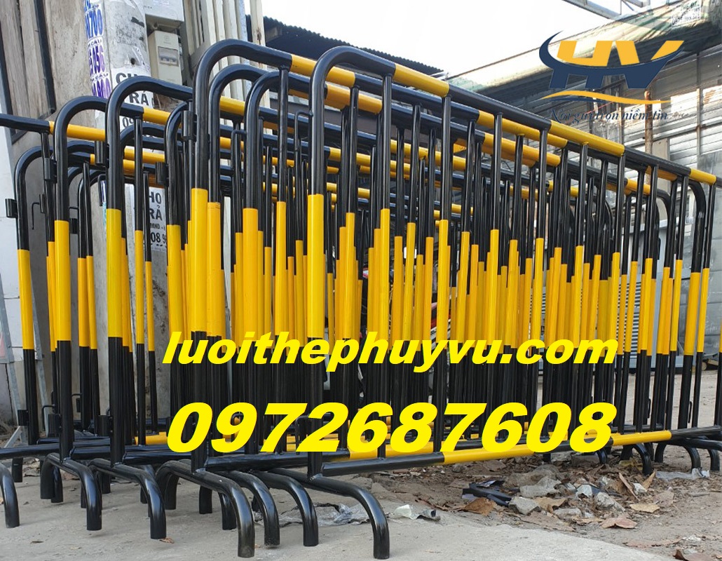 Hàng rào di động, khung rào chắn di động, barie sự kiện tại Long An