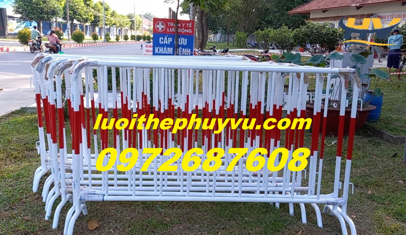 Hàng rào di động, khung rào chắn di động, barie sự kiện tại Long An