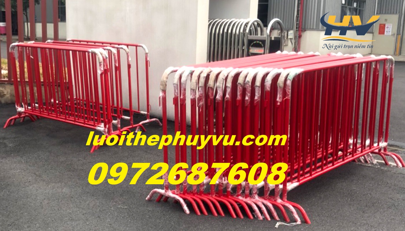 Hàng rào di động, khung rào chắn di động, barie sự kiện tại Long An